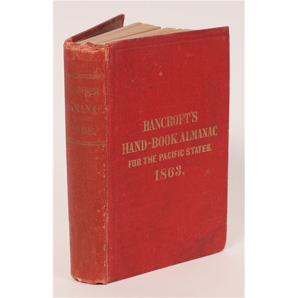 Bancroft's Handbook Almanac for the Pacific States, 1863  1863  [163200]