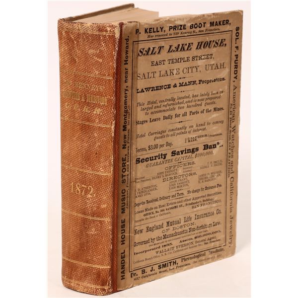 Central Pacific Railroad McKenney's Gazetteer and Directory, 1872  1872  [163204]