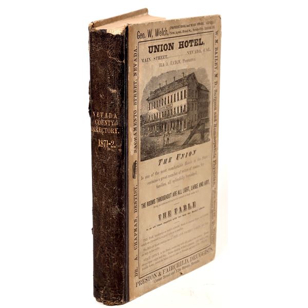 Nevada County Directory, 1871-72  1871-72  [163209]