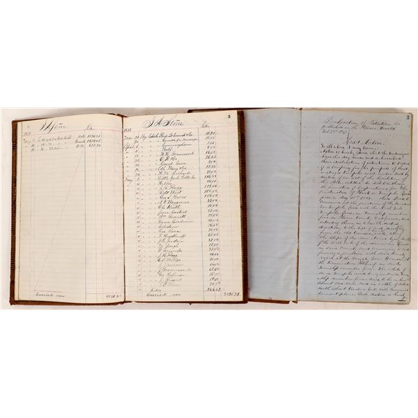 Nicholls (Bank) Family, Dutch Flat, Business Ledgers, (2), 1850s-60s    [170608]