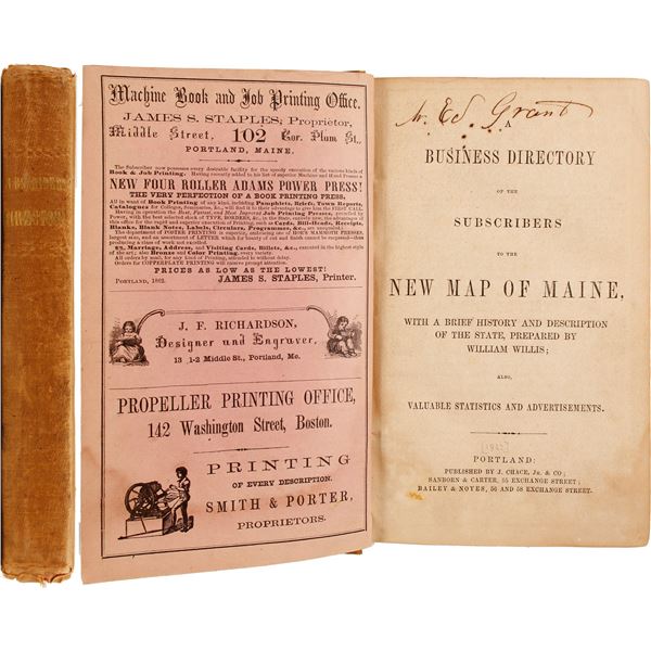 Business Directory of the Subscribers to the New Map of Maine, 1862  1862  [82803]