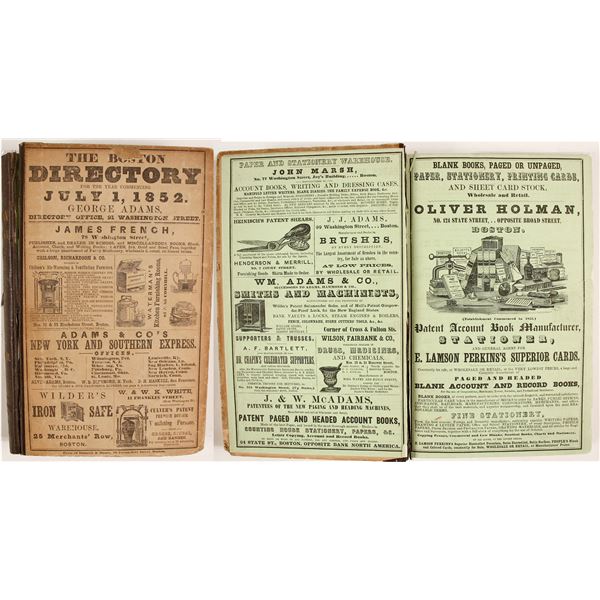 Boston Directory for the Year 1852  1852  [82821]