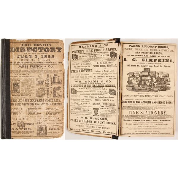 Boston Directory for the Year 1855  1855  [82820]