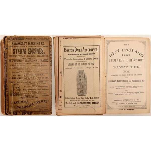 New England Business Directory and Gazetteer  1885  [108489]