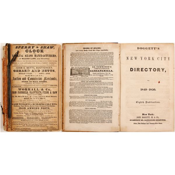 Doggett’s New York City Directory for 1849-1850  1849  [82873]