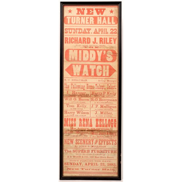 Broadside, The Middy's Watch, 1883    [172600]