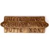 Image 1 : Tuttle Mnfg. & Supply Brass Wall Plaque, Very Rare    [175560]