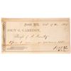 Image 1 : John G. Garrison - Gold Dust Receipt, rec'd from A. Huntley  1865  [169272]