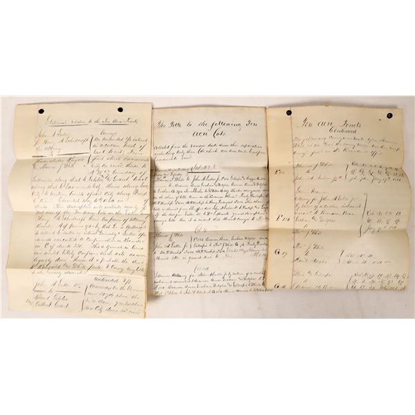 John A Sutter Property Documents, 3, c. 1865    [171064]