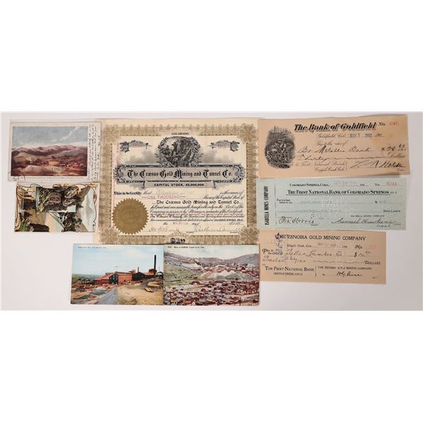 Cripple Creek, CO Ephemera Group    [175793]