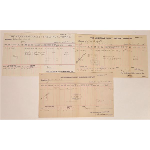 Arkansas Valley Smelting Company Assays, Leadville, Colorado  1896-1898  [123635]