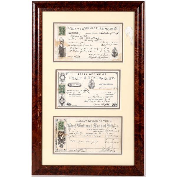 Assay certificates, framed, Austin, William Pardy    [175620]