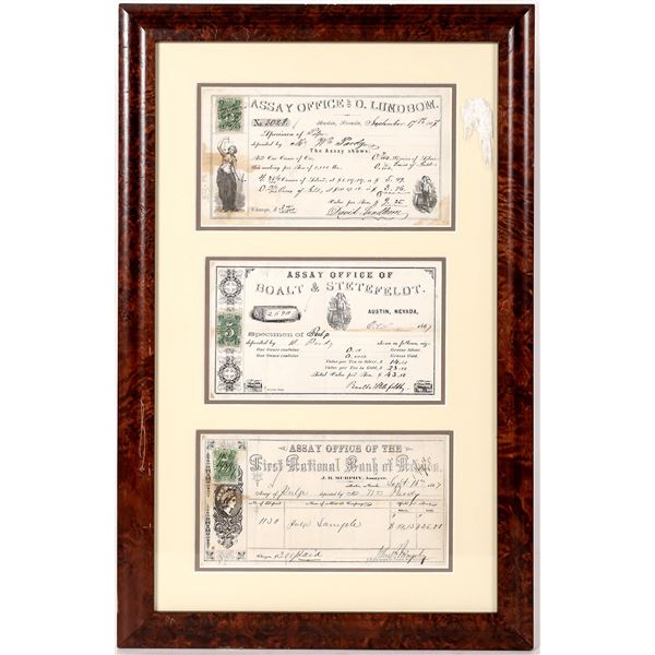 Assay certificates, framed, Austin, William Pardy    [175620]