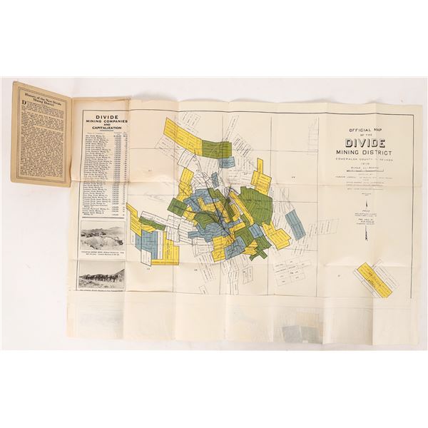 1919 Foldout Pocket Map of the Divide!  1919  [171210]