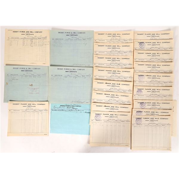 Tonopah Assayer Receipts (36)  1900s-1920s  [173320]