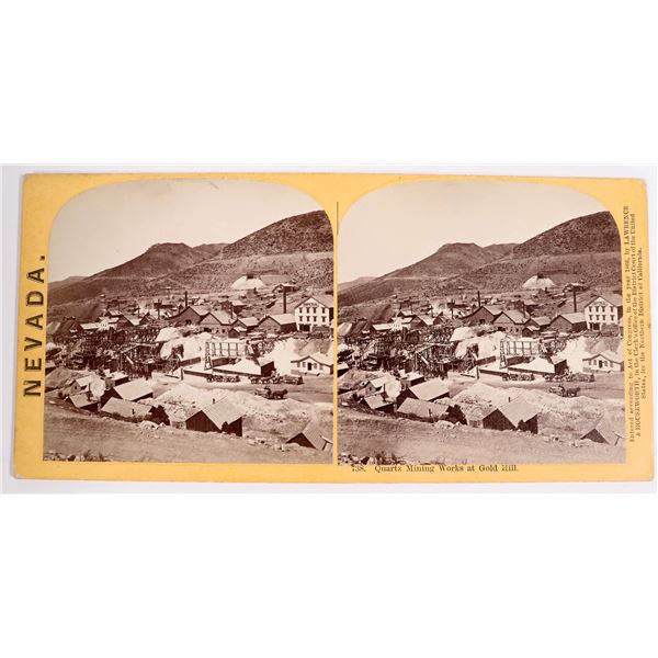 Gold Hill Mines Stereoview, Lawrence & Houseworth , c 1865-6    [170604]