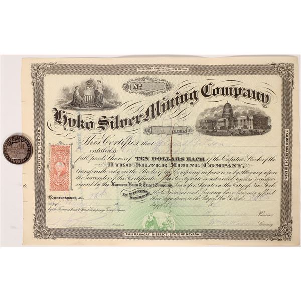 Hyko Silver Mining Company Stock paired with Pahranagat Mining Medal    [173231]