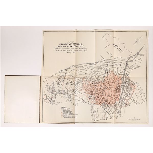 Utah Copper Co. 1912 Annual Report w/Fold Out Maps    [165725]