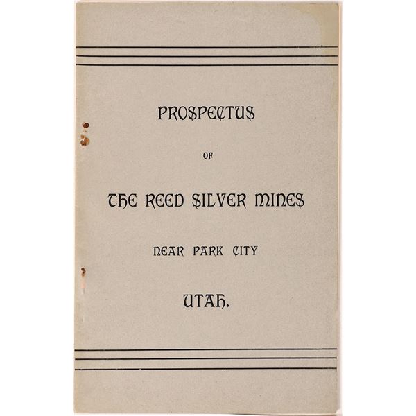 ProspectU.S. of the Reed Silver Mines, Park City.  c1880  [171221]