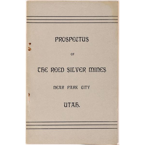 ProspectU.S. of the Reed Silver Mines, Park City.  c1880  [171221]