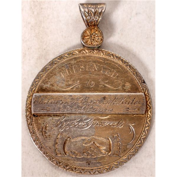 Mollie Brown (Trick Rider) Presentation Medal  1800s  [173956]