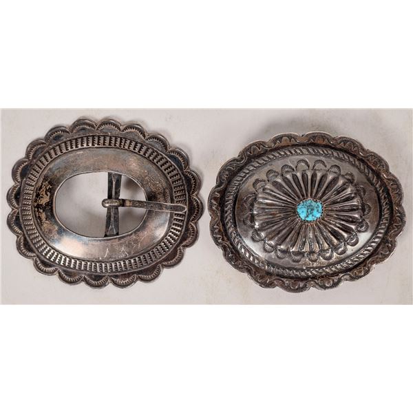 Silver Concho Belt Buckles, 2 Different    [174011]