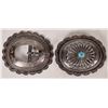 Image 1 : Silver Concho Belt Buckles, 2 Different    [174011]