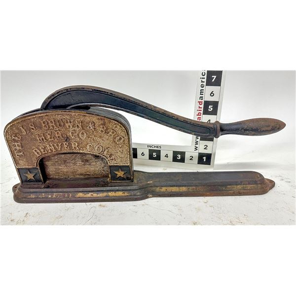 J.S. Brown & Bro. Denver Tobacco Cutter    [172555]