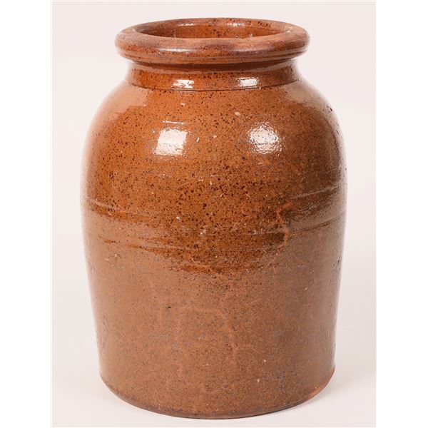 Rare Golden, CO Redware 2 Gallon Crock, c. 1867    [173112]