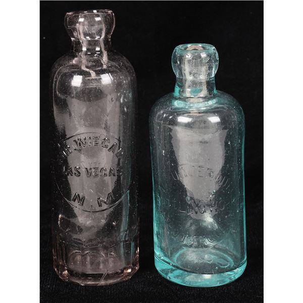 Chr. Wiegand / Albuquerque Bottling Works Bottles, 2 Different    [173683]