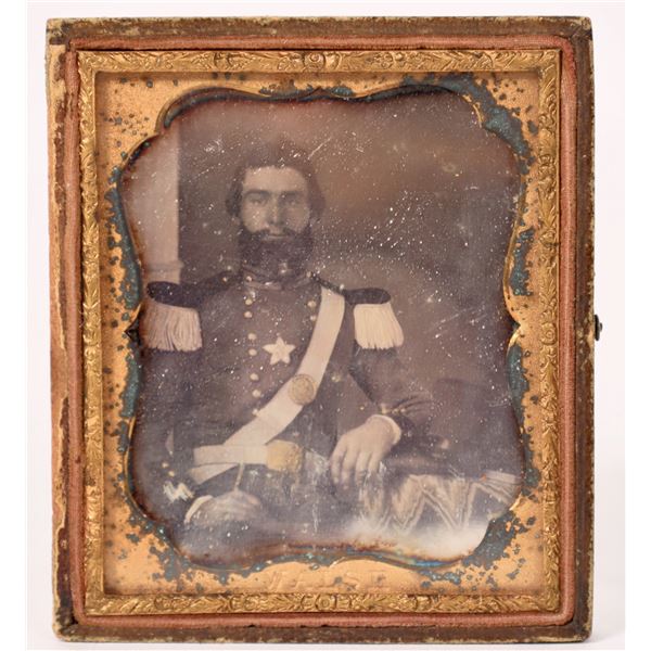 US Military Officer Daguerreotype C.1840's-1850's    [175956]