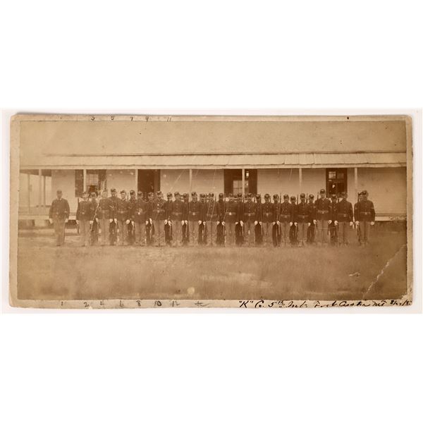 5th Infantry at barracks, Custer, Montana c1882  [171242]