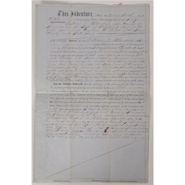 Mariano G Vallejo Sonoma Indenture, 1860  1860  [171151]