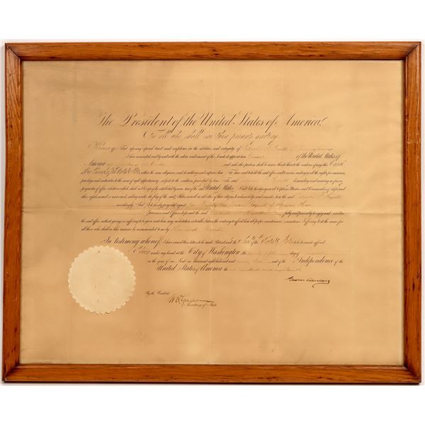 Grover Cleveland Autographed Appointment Document  1983  [159930]