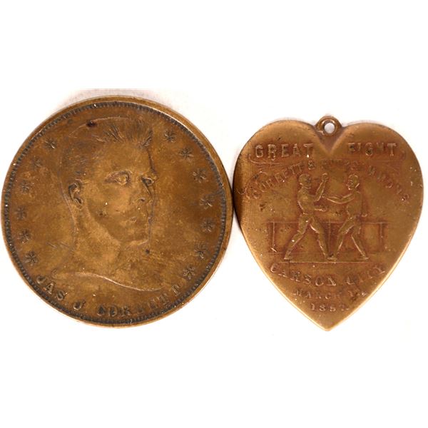 Corbett/Fitzsimmons Fight Medals    [173661]