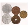 Image 1 : Delamar Mine Assorted Tokens (5)  1895-1905  [175505]