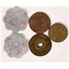 Image 2 : Delamar Mine Assorted Tokens (5)  1895-1905  [175505]