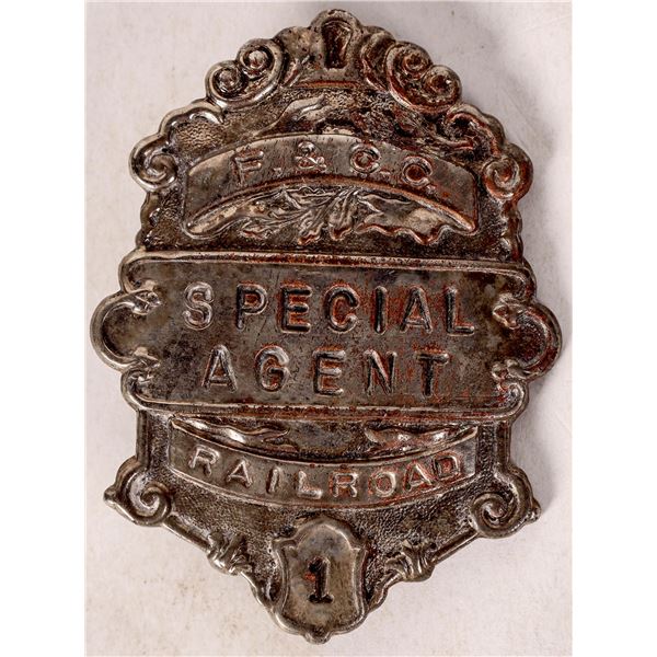 Florence & Cripple Creek RR Special Agent Badge    [173764]