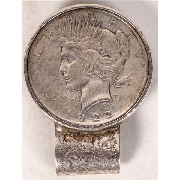 Bonanza Land & Cattle Silver Dollar Money Clip  1922  [172905]