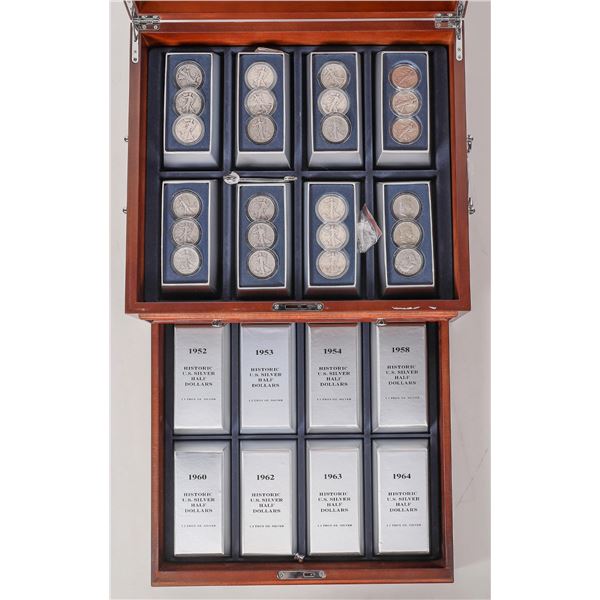 U.S. Silver Half Dollars in Presentation Case    [173908]