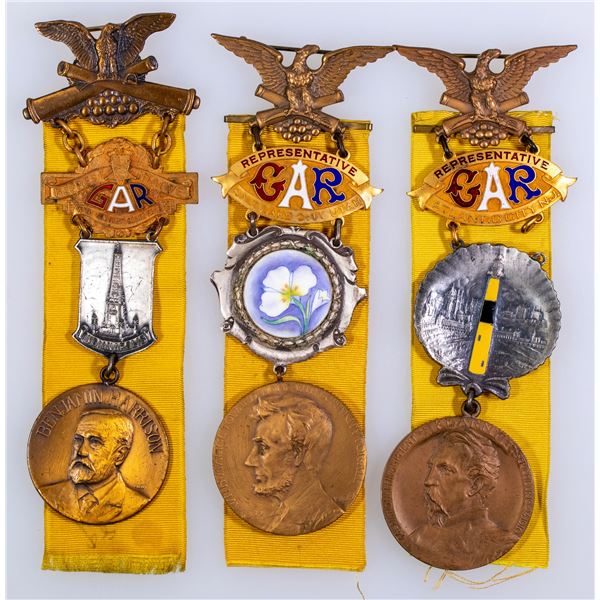 GAR Badge Series with Presidential Medals, 1909-1920    [158515]