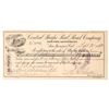 Image 1 : Central Pacific Rail Road Company Check  1883  [171081]