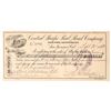 Image 1 : Central Pacific Rail Road Company Check  1883  [171081]