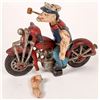 Image 3 : Hubley Cast Iron Popeye  On Motorcycle  1930’s  [170295]