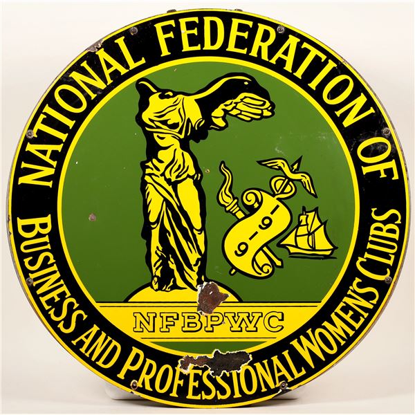 NFBPWC Enamel Sign, 1919    [170737]