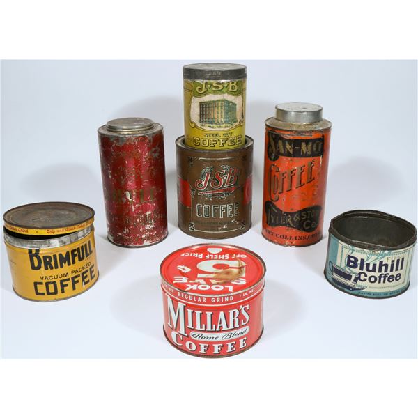 Colorado Coffee Tins (6)  1900s  [172497]