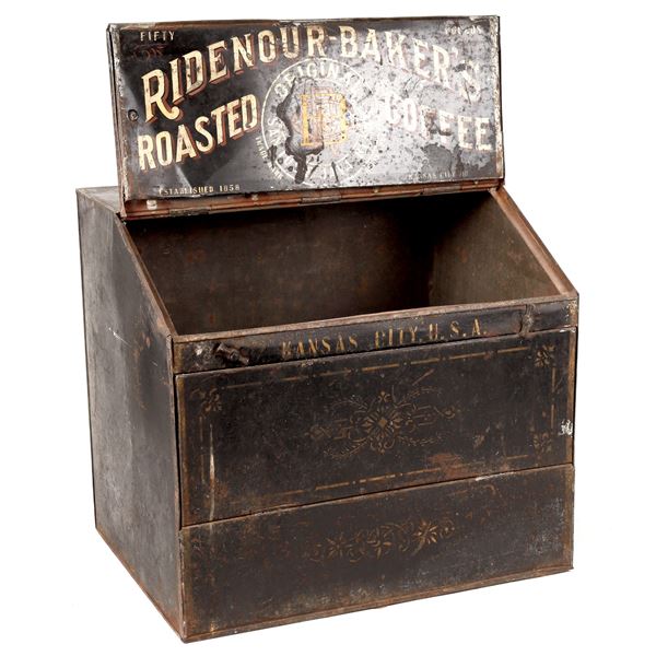 Ridenour Baker's Roasted Coffee Retail Advertising Dispensing Cabinet    [172450]