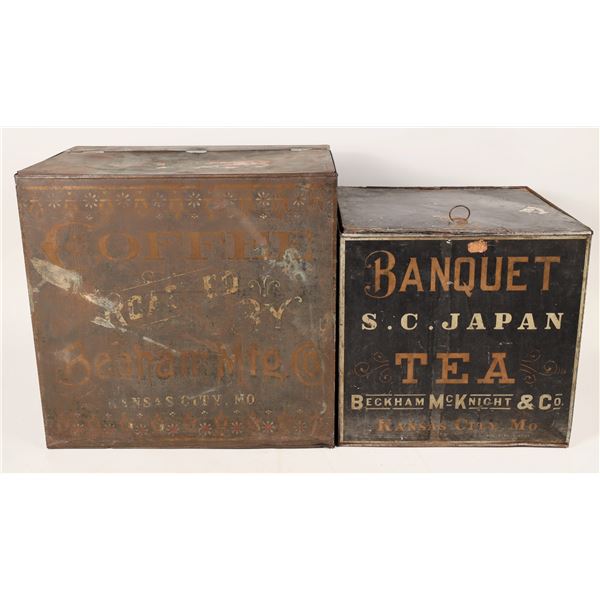 Large Tea & Coffee Metal Bins  1887  [172691]