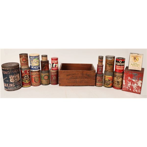 Baking Powder & Soda Canister Assortment (19)  1900s  [172706]