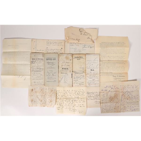 Early Grass Valley Legal Correspondence (11)  1800s-1900s  [171173]